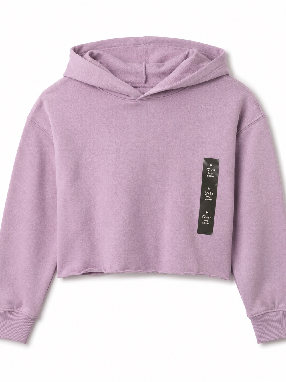 Art Class Girls Lavender Cropped Hoodie Size M 7/8 New